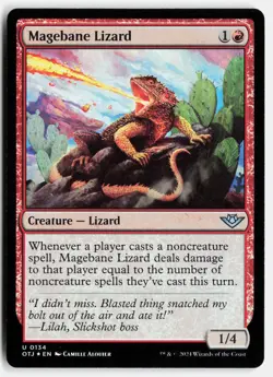 Magebane Lizard #134 (Foil) (NM) Thunder Junction OTJ Magic MTG - Image 1