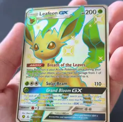 (NM) Pokemon Leafeon GX SV46/SV94 Hidden Fates Shiny Vault Holo Full Art - Image 4