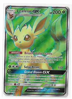 Leafeon GX 139/156 Ultra Prism Sun & Moon S&M Full Art FA Pokemon TCG Card NM - Image 1