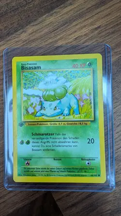 Pokemon - Base Set - Bulbasaur 44/102 - Bisasam 1st Edition - GERMAN - LP - Image 1