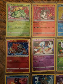 16 Radiant Rare Full Set Complete Pokemon Collection Charizard Blastoise Eevee - Image 2