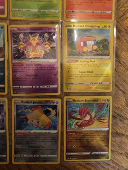 16 Radiant Rare Full Set Complete Pokemon Collection Charizard Blastoise Eevee - Image 4