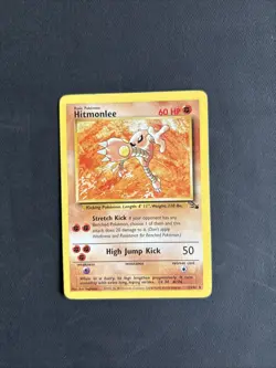 Pokemon TCG Hitmonlee Fossil 22/62 Regular Unlimited RARE Non Holo - LP- - Image 1