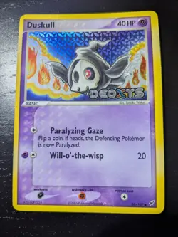 Duskull Reverse Holo 58/107 Stamped ex Deoxys Pokemon NM - Image 3