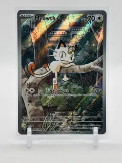 2025 Pokemon Phantasmal Flames TCG MEOWTH 106/094 Ultra Rare Full Art SIR A - Image 1