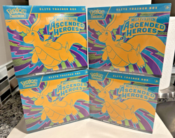LOT OF 4: Pokemon TCG Ascended Heroes Elite Trainer Box ETB NEW SEALED - Image 1