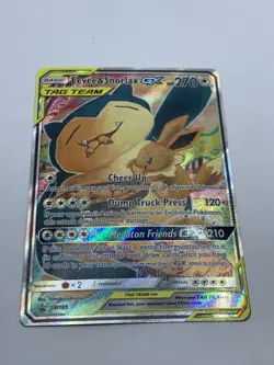 Eevee & Snorlax GX Tag Team SM169 - Sun & Moon Black Star Promo - Pokemon - Image 2