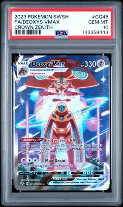 2023 Pokemon Sword And Shield Crown Zenith #GG45 Fa/Deoxys Vmax PSA 10 - Image 1