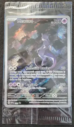 MewTwo SVP 052 Pokemon Scarlet & Violet 151 Black Star Sealed Promo - Image 1