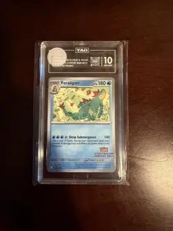 Pokemon Feraligatr Scarlet & Violet Promo TAG Graded 10 Black Star #213 - Image 1