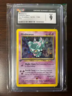 Pokemon Misdreavus Holo 1st Edition #11 Neo Revelation Mint CGC 9 - Image 1