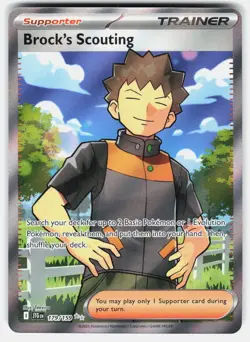 POKEMON BROCK'S SCOUTING 179 JOURNEY TOGETHER HOLO NM - Image 1