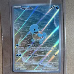 Pokemon Squirtle 170/165 Scarlet & Violet 151 Illustration Rare Full Art Holo - Image 1