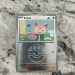 Skitty 165/217 - Love Ball Reverse Holo - Me: Ascended Heroes Pokemon TCG - NM - Image 1