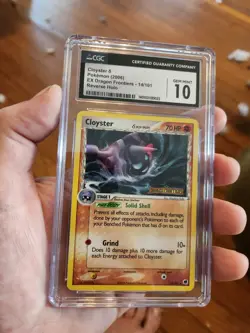 (POP 8) CGC 10 GEM MINT Cloyster Delta Reverse Holo EX Dragon Frontiers Pokemon - Image 2