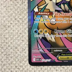Pokemon TCG Mega Dragonite EX ASC Secret Rare Full Art Holo 271/217 - Image 5
