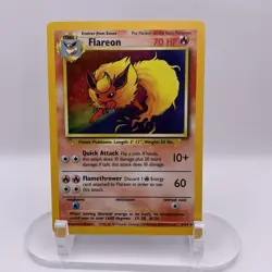 Flareon 3/64 No Symbol Jungle Holo Rare LP - Excellent WOTC Pokemon TCG Vintage - Image 1