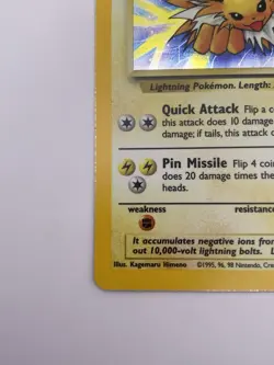 Jolteon 4/64 Jungle Holo Rare LP - Excellent WOTC Pokemon TCG Vintage Single - Image 5