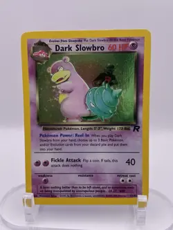 Dark Slowbro 12/82 Team Rocket Holo Rare LP - Excellent WOTC Pokemon TCG Vintage - Image 1