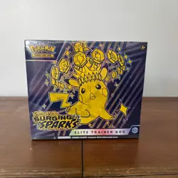Pokemon TCG Scarlet & Violet Surging Sparks Elite Trainer Box ETB Sealed Pikachu - Image 1