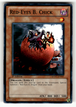Red-Eyes B. Chick SDDC-EN007 1st Edition Common Structure Deck: Dragons Collide - Image 1