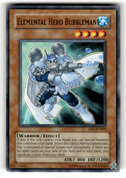Elemental Hero Bubbleman DP1-EN009 Unlimited Common Duelist Pack 1: Jaden Yuki L - Image 1