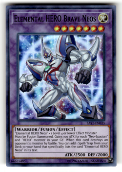 Elemental HERO Brave Neos SAST-EN035 Super Rare Savage Strike LP - Image 1