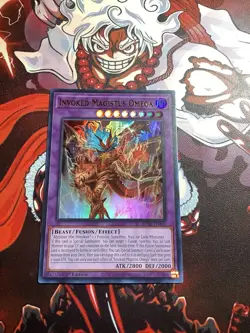 Yu-Gi-Oh! Invoked Magistus Omega BPRO-EN100 Ultra Rare NM 1st Edition - Image 1