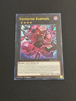 Yugioh! Exosister Karmael (UR) BPRO-EN044 Ultra Rare 1st Ed Near Mint NM - Image 1