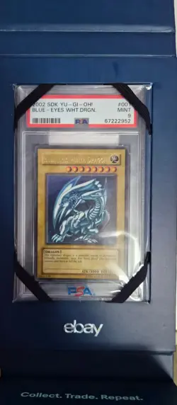 Yu-Gi-Oh 2002 Blue-Eyes White Dragon PSA 9 SDK-001 - Image 4