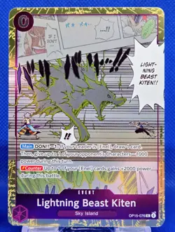 Lightning Beast Kiten (Foil) OP15-076 UC | Adventure on Kami's Island |One Piece - Image 1