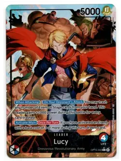 Bandai One Piece OP15-002 Lucy Alt Art Leader EB-04 - Image 1