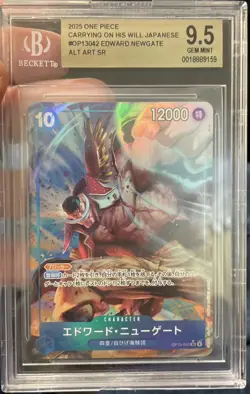 Edward Newgate SR OP13-042 Carrying on His Will One Piece Japanese BGS 9.5 - Image 1