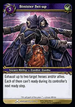Moderate Play WoW TCG Sinister Set-up Scourgewar World of Warcraft - Image 1