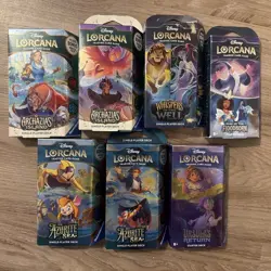 Disney Lorcana TCG Starter Deck Lot of 7 - Image 1