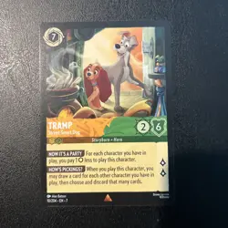 Disney Lorcana Archazia's Island - 10 Tramp Street-Smart Dog - Rare Non Foil - Image 1