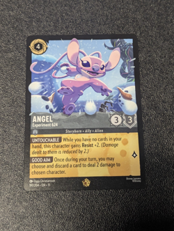 Disney Lorcana TCG Winterspell Angel Experiment 624 Legendary Non Foil 191/204 - Image 1