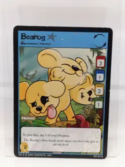 2004 Neopets Trading Card Game Bearog Promo MP 6/15 - Image 1