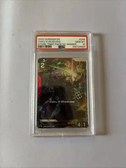 Zaku III (Sleeves) Alternate Art WInner Foil - GD02-048 - Gundam TCG Card Game - Image 1