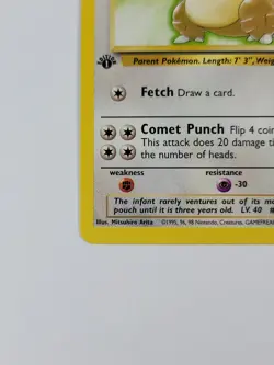 Pokemon Card 1st Edition Kangaskhan 21/64 Jungle Regular US - Image 5