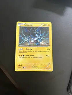 Zekrom Pokemon Card Holographic Black Star Promos BW24 Holo Promo 2011 Rare TCG - Image 1