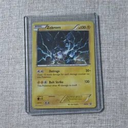 Pokemon TCG Zekrom BW24 Black & White Promo Holo 130 HP Dragon Card - Image 1