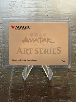 Aang's Iceberg Art Card Matteo Bassini - Avatar MTG Art Series 2/54 GOLD STAMPED - Image 2