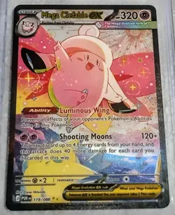Mega Clefable Ex SIR 119/088 Pokemon TCG Perfect Order FAST SHIPPING, BONUS CARD - Image 1