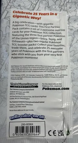 Pokemon First Partner Pack Sinnoh (July) 3 Jumbo Cards 2 Boosters sealed 820650809651 - Image 2