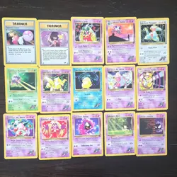 Pokemon Gym Challenge Gym Heroes 55 Card Lot Sabrina's Lt. Surge Blaine Brock - Image 1