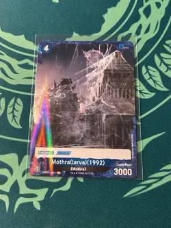 Mothra Larva 1992 P 050+ Foil Godzilla Card Game 1st Edition Parallel Battle - Image 1