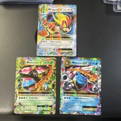 Pokemon XY Mega EX Holo Card Lot - Pidgeot, Venusaur, Blastoise - Image 1
