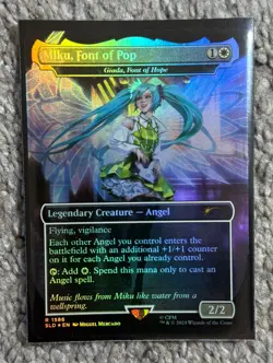Miku, Font of Pop - Giada, Font of Hope (Rainbow Foil) Secret Lair Drop NM - Image 1