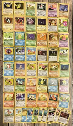 Pokemon WOTC Vintage 50x Card Lot *HEAVY PLAY* Non Holo - Image 1
